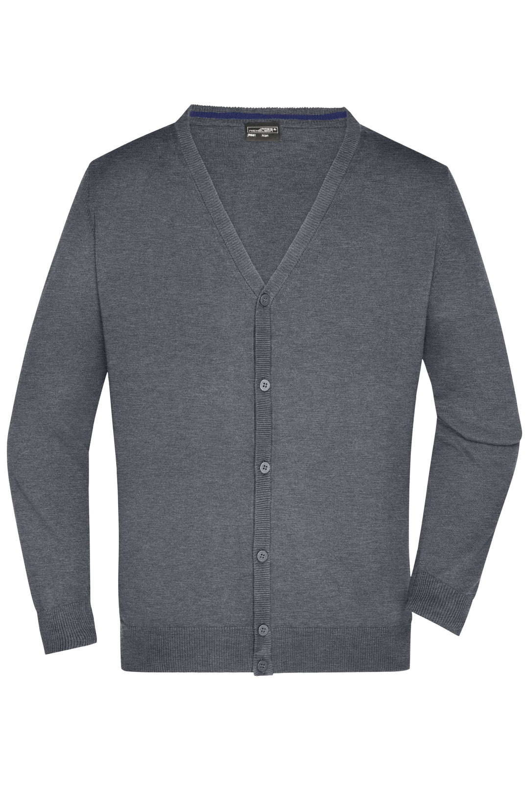 Men's V-Neck Cardigan - grey-heather
