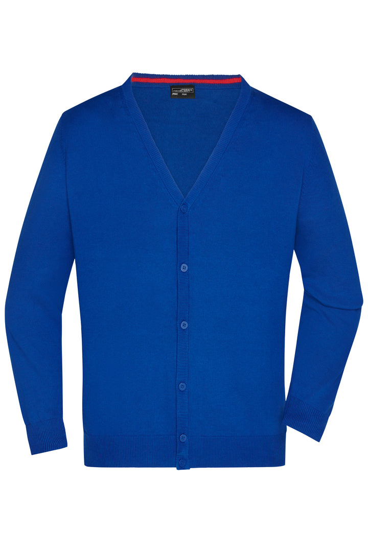 Men's V-Neck Cardigan - royal