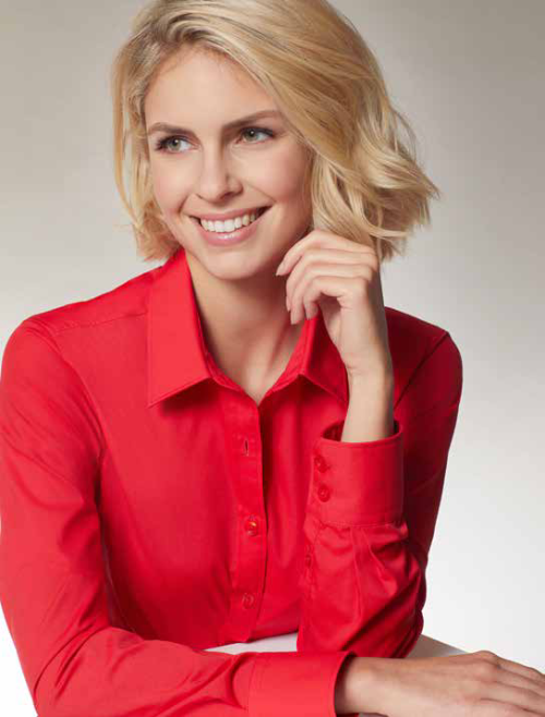 Ladies' Shirt Long-Sleeved Poplin