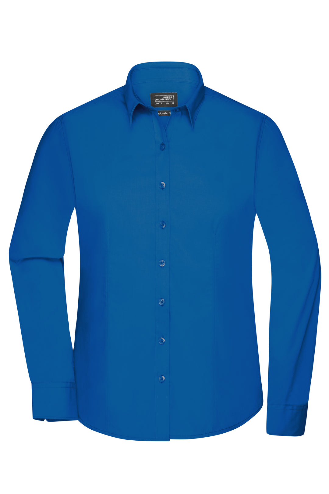 Ladies' Shirt Long-Sleeved Poplin - royal