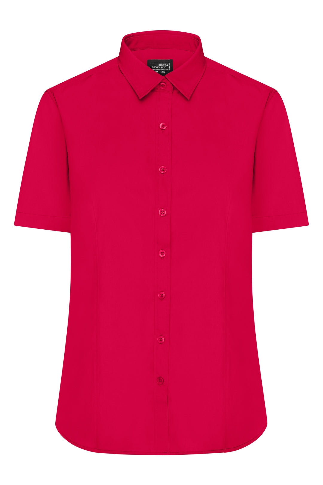 Ladies' Shirt Short-Sleeved Poplin - red
