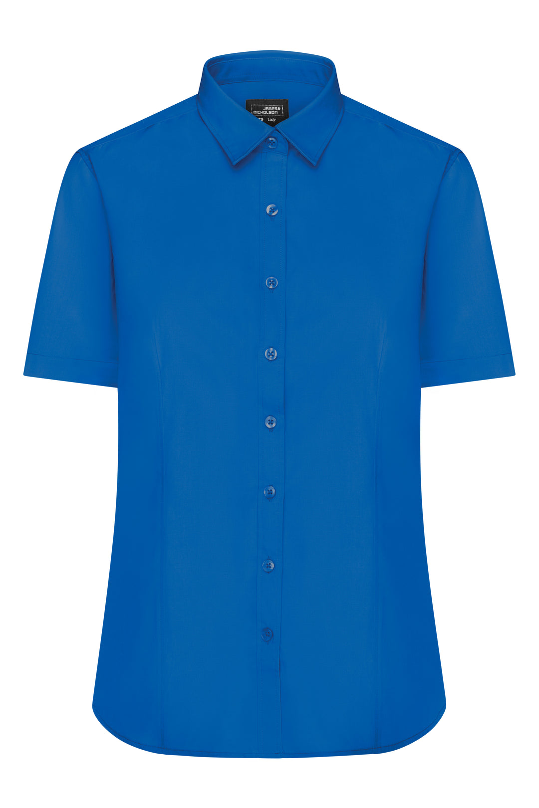 Ladies' Shirt Short-Sleeved Poplin - royal