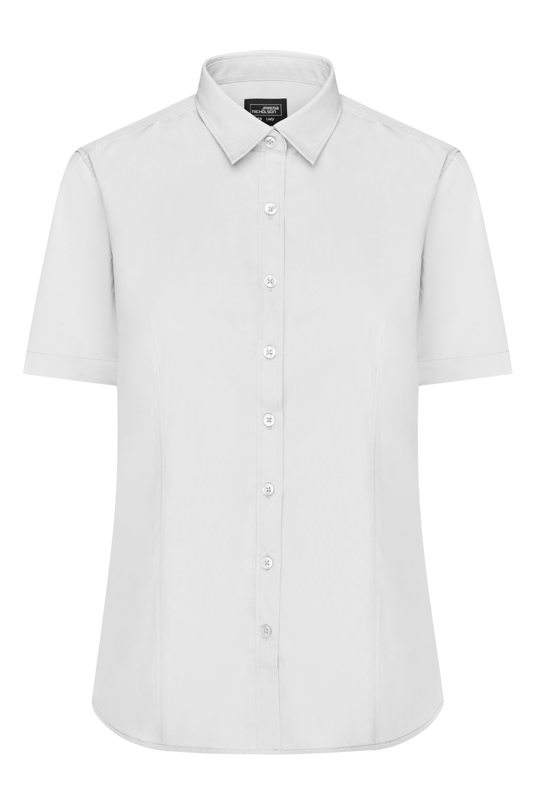 Ladies' Shirt Short-Sleeved Poplin - white
