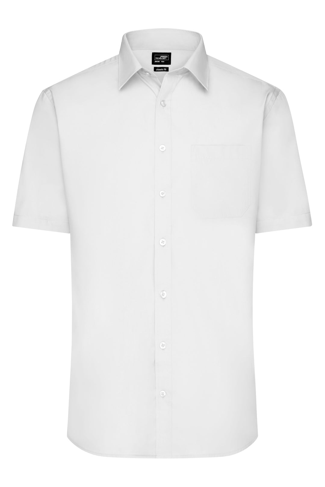 Men's Shirt Short-Sleeved Poplin - white