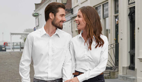 Men's Shirt Long-Sleeved Micro-Twill