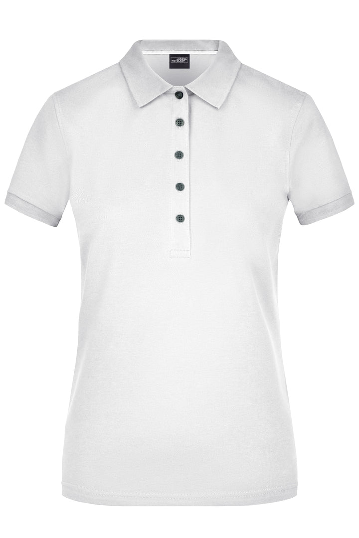 Ladies' Pima Polo - white