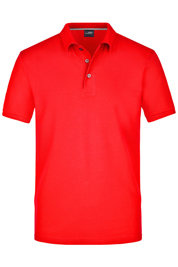 Men's Pima Polo - light-red