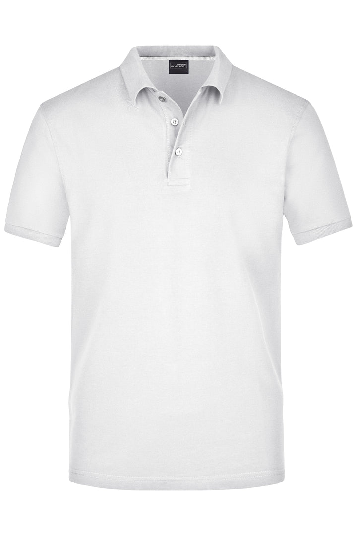 Men's Pima Polo - white