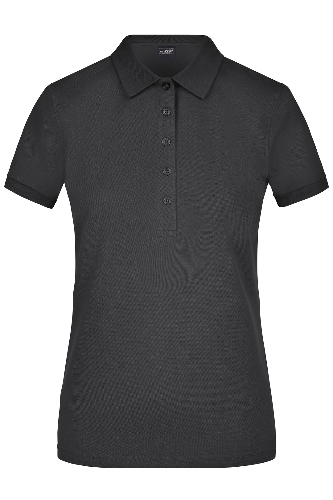 Ladies' Elastic Polo Piqué - black