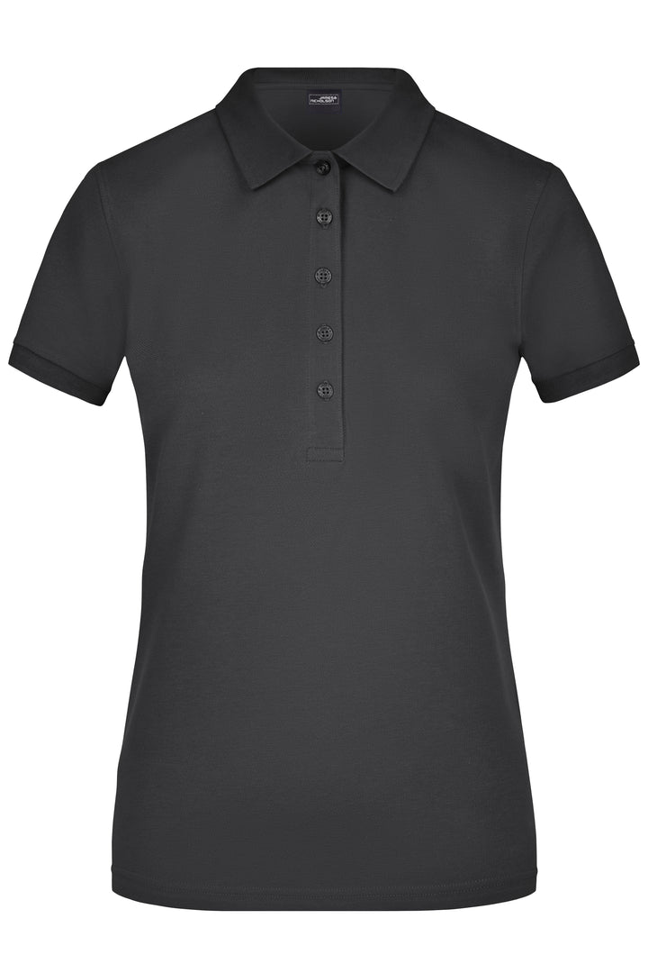Ladies' Elastic Polo Piqué - black