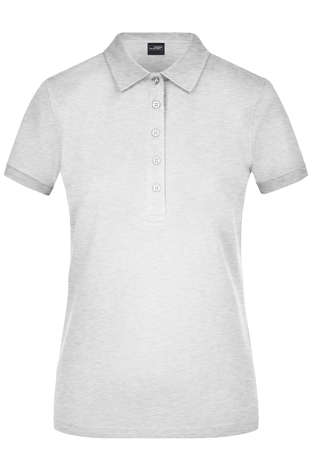 Ladies' Elastic Polo Piqué - grey-heather