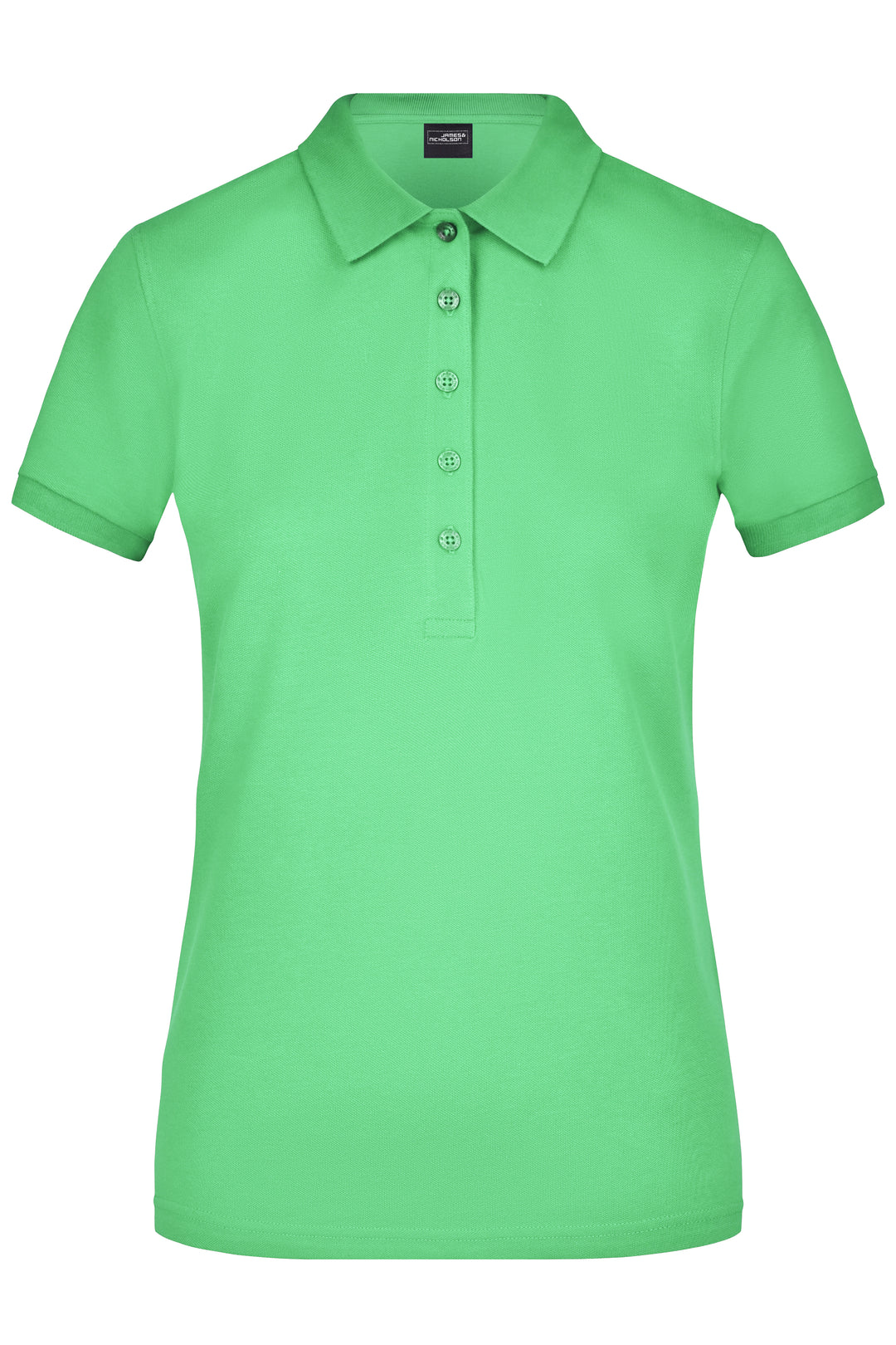Ladies' Elastic Polo Piqué - lime-green