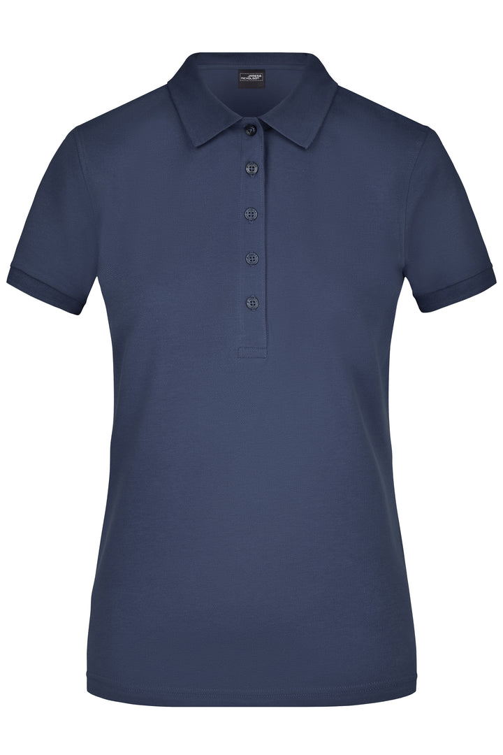 Ladies' Elastic Polo Piqué - navy