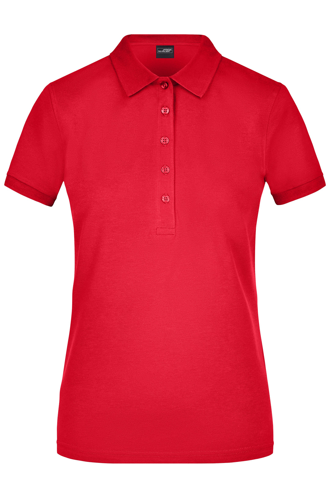 Ladies' Elastic Polo Piqué - red
