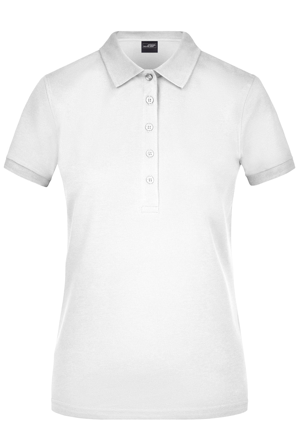 Ladies' Elastic Polo Piqué - white