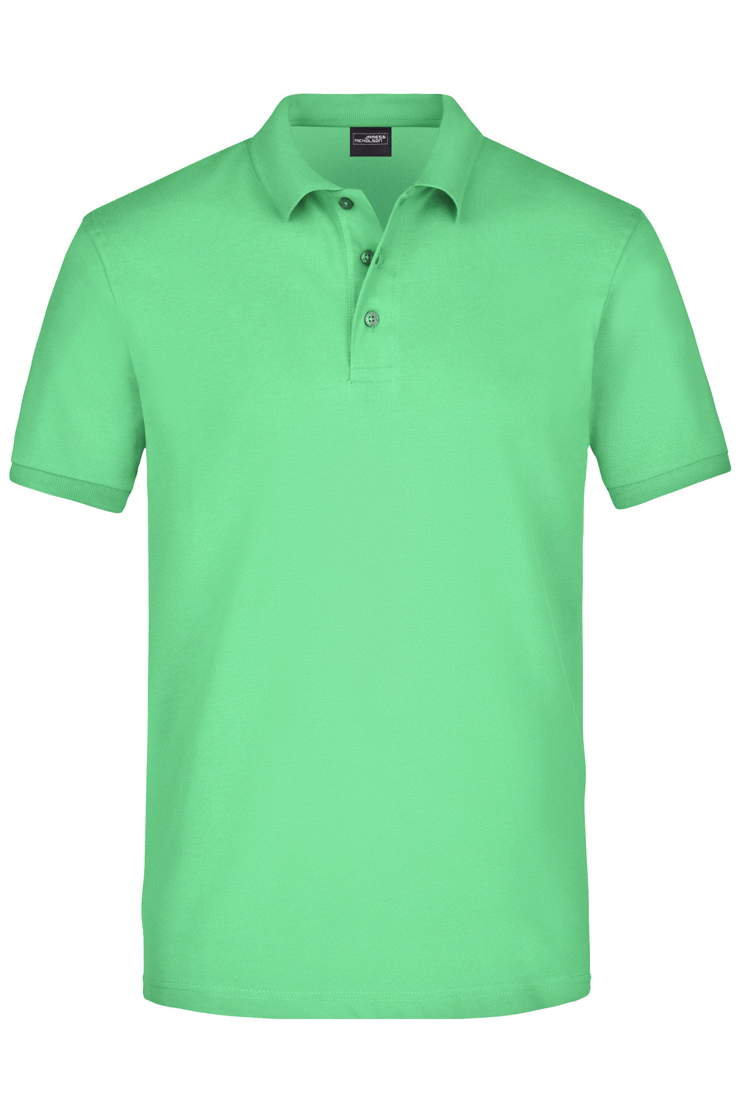 Men's Elastic Polo Piqué - lime-green