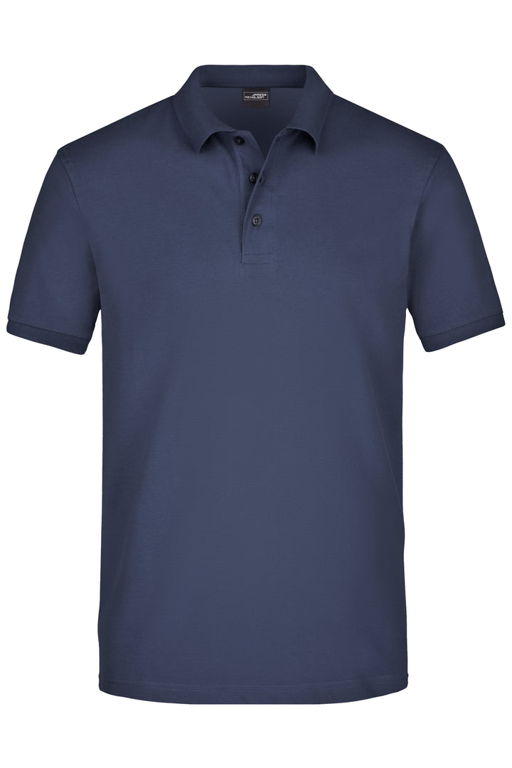 Men's Elastic Polo Piqué - navy