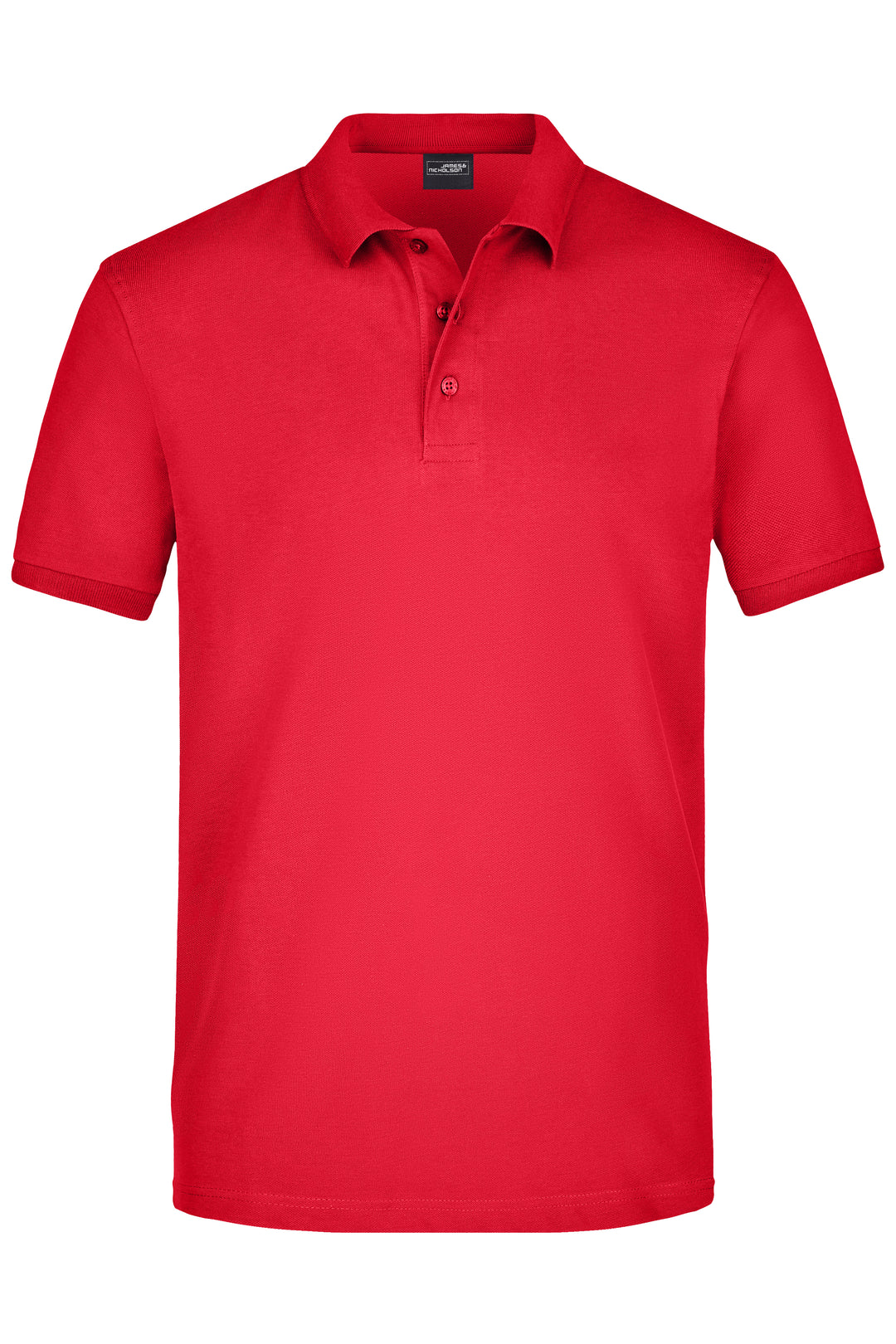 Men's Elastic Polo Piqué - red