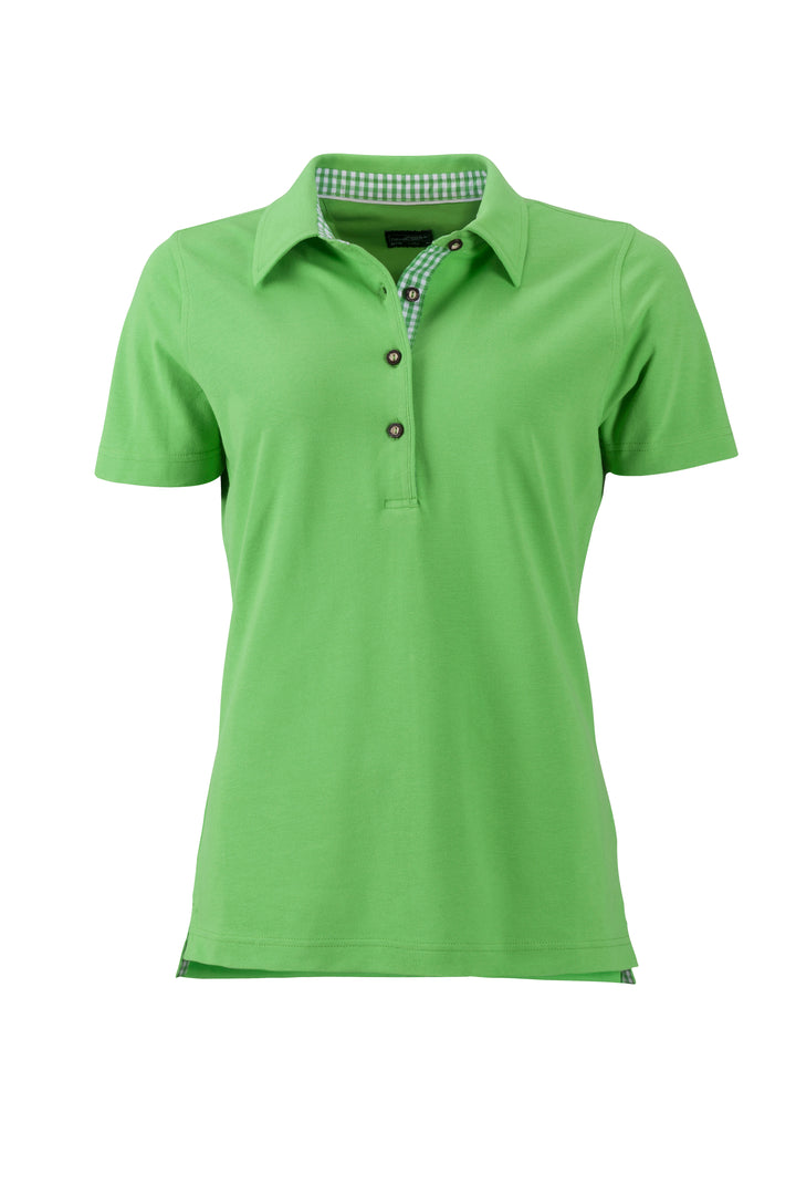 Ladies' Traditional Polo - lime-green/lime-green-white