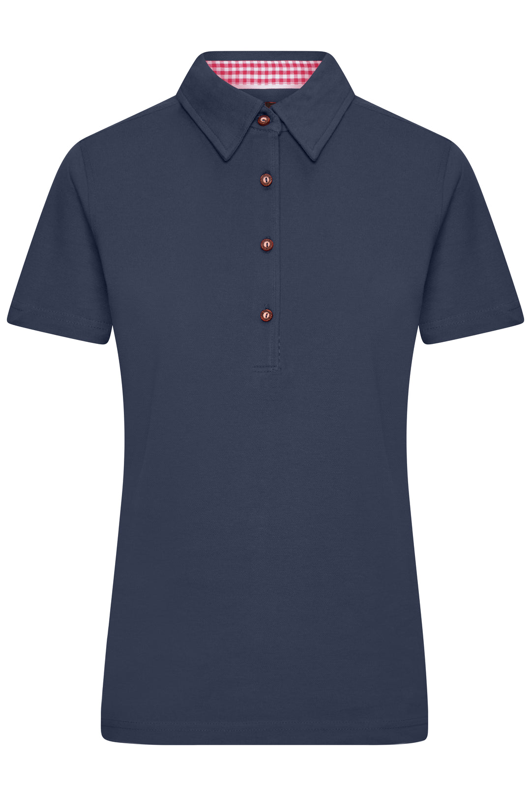 Ladies' Traditional Polo - navy/red-white