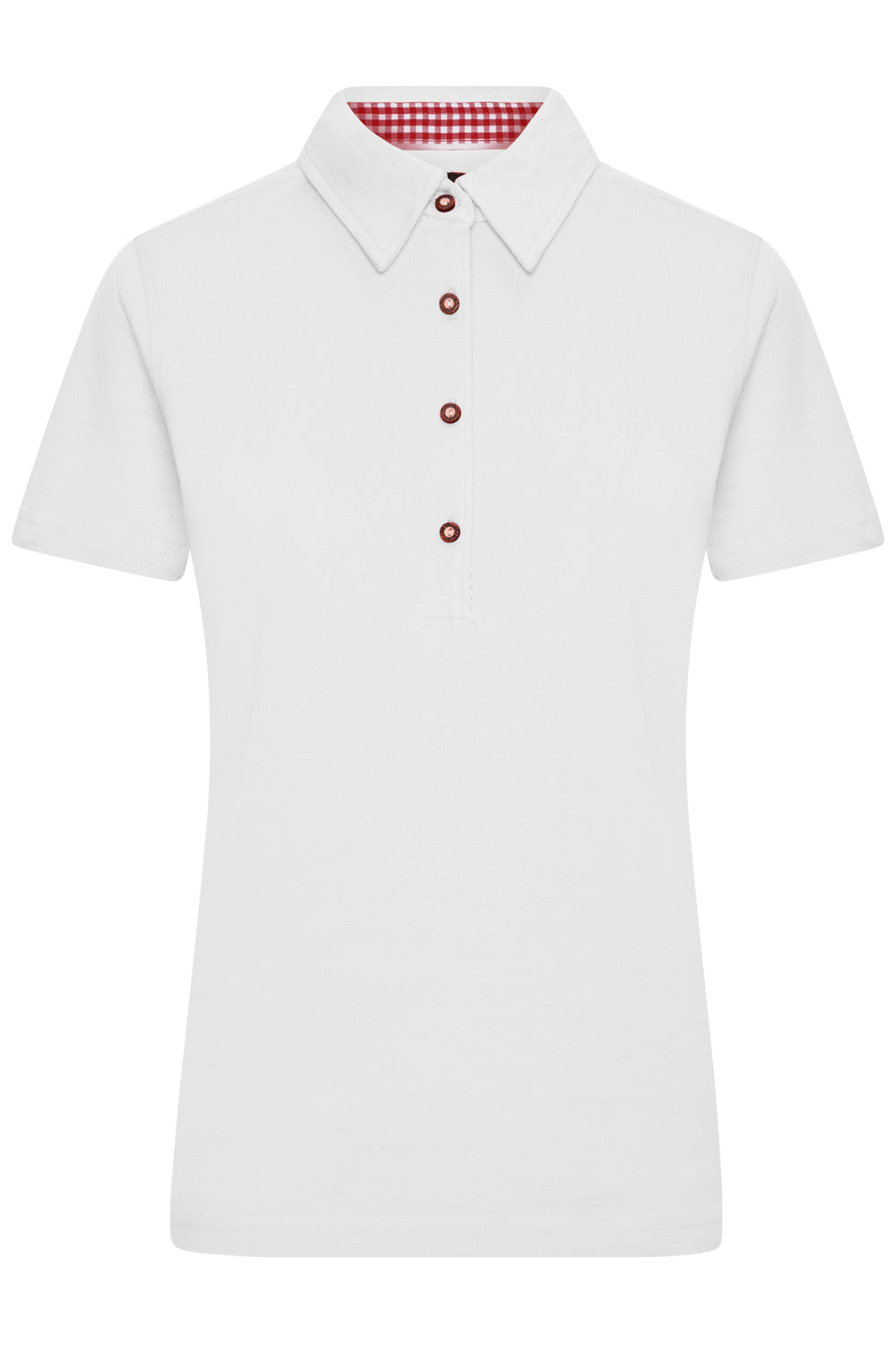 Ladies' Traditional Polo - white/red-white