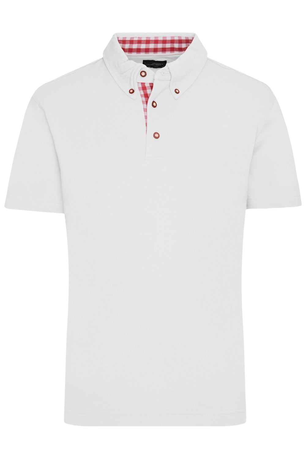 Men's Traditional Polo - white/red-white
