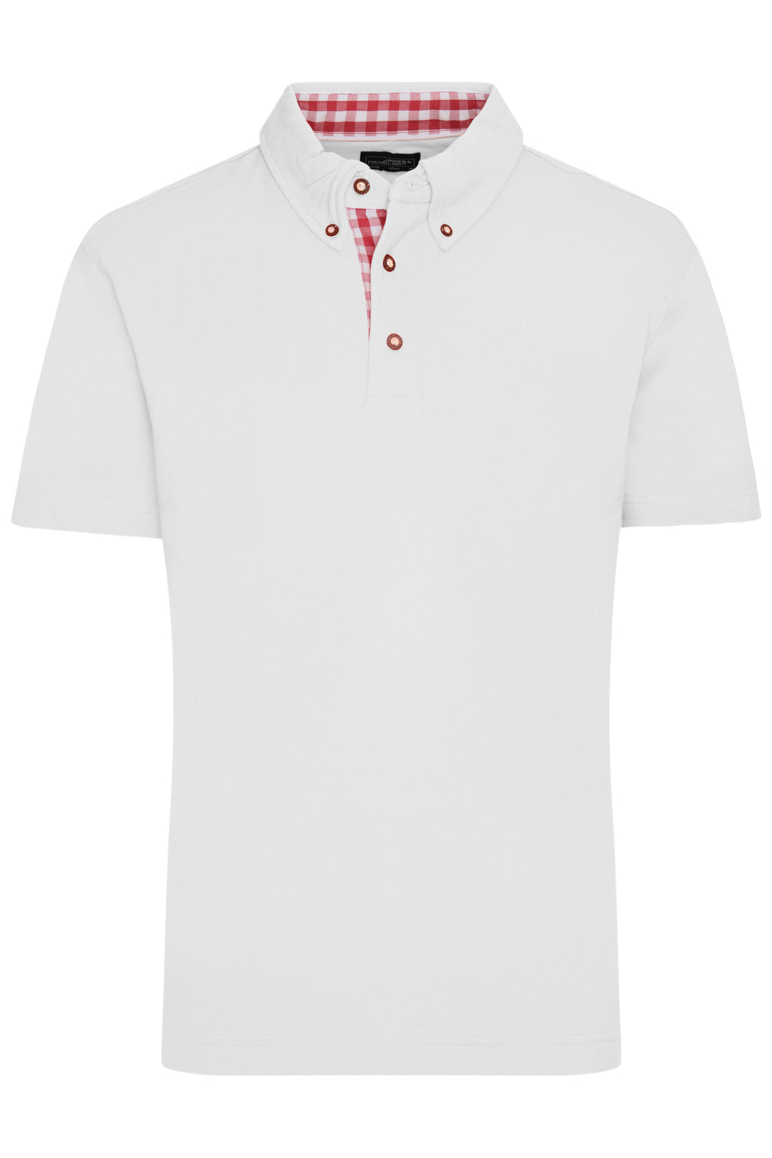 Men's Traditional Polo - white/red-white