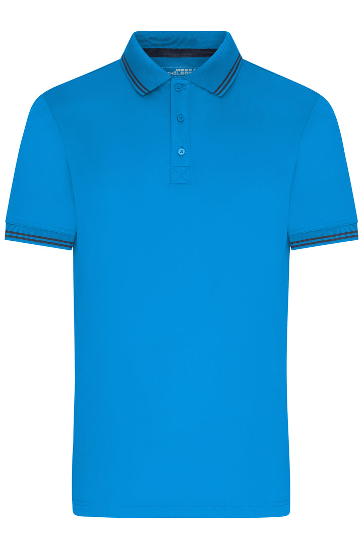 Men's Functional Polo - bright-blue/navy