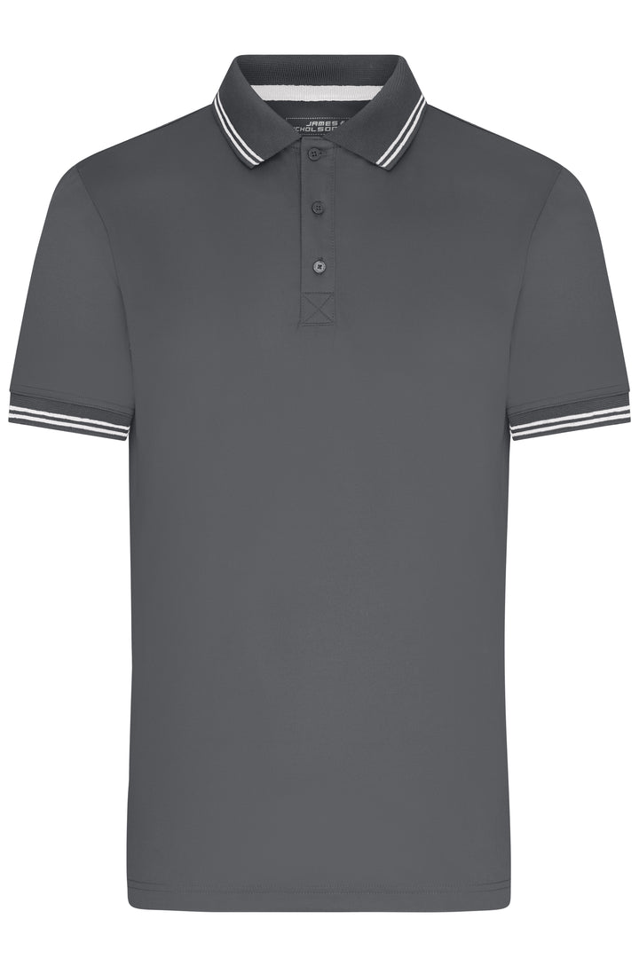 Men's Functional Polo - graphite/white