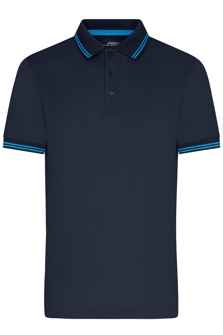 Men's Functional Polo - navy/bright-blue
