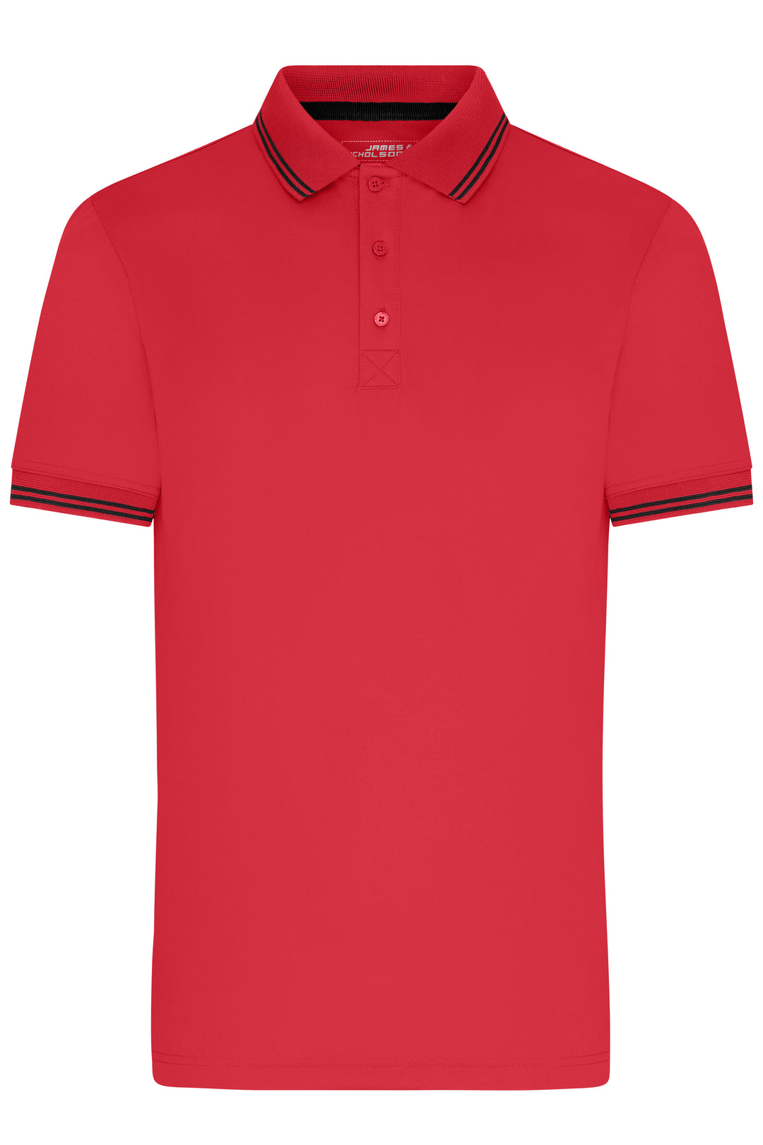 Men's Functional Polo - red/black