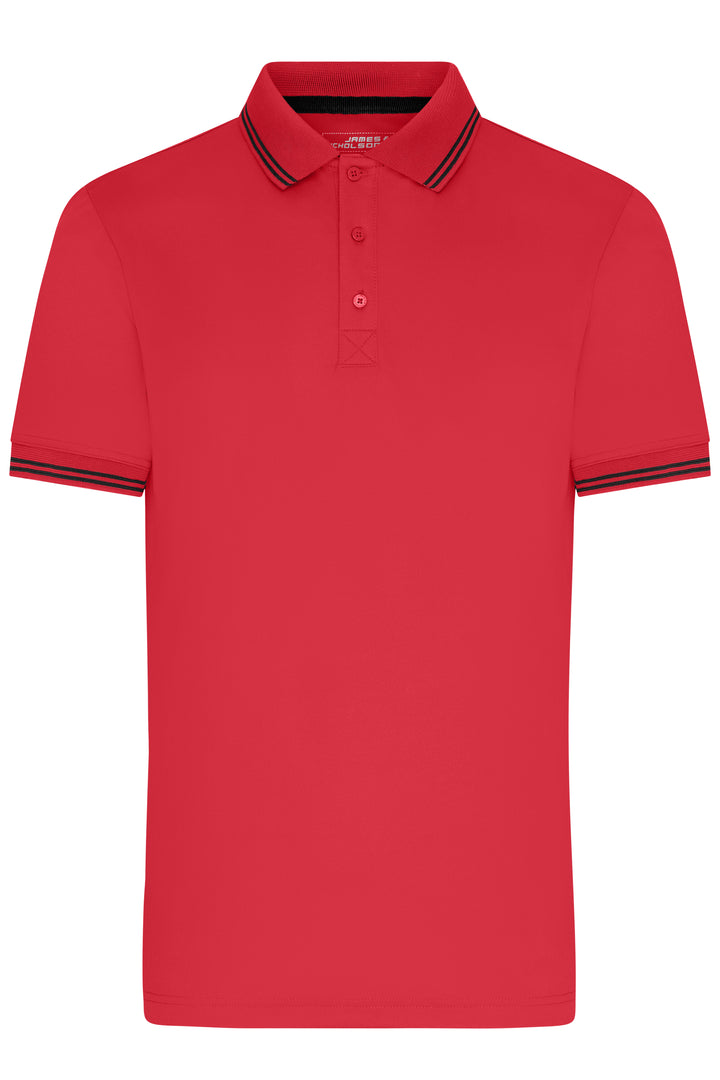 Men's Functional Polo - red/black