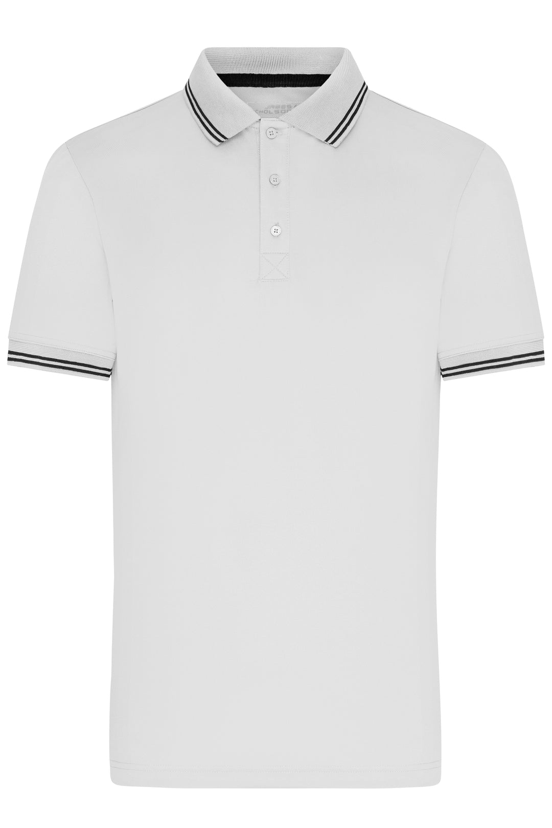 Men's Functional Polo - white/black