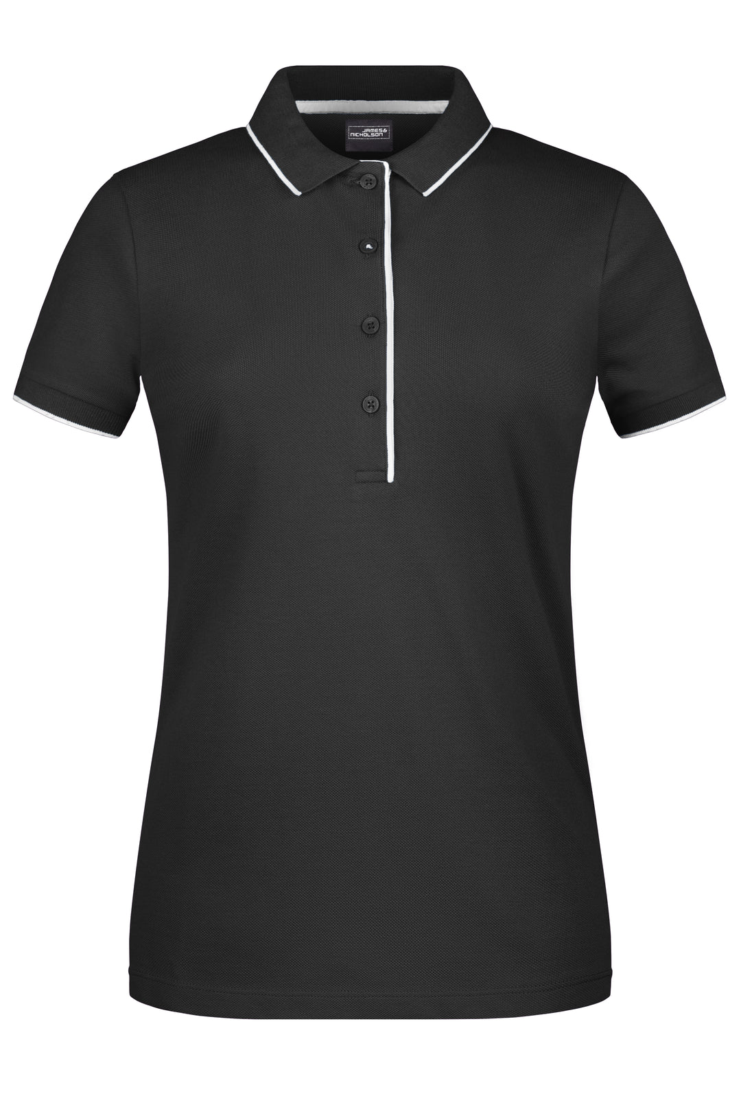 Ladies' Polo Stripe - black/silver