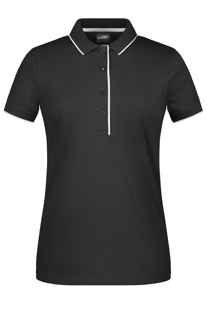 Ladies' Polo Stripe - black/silver