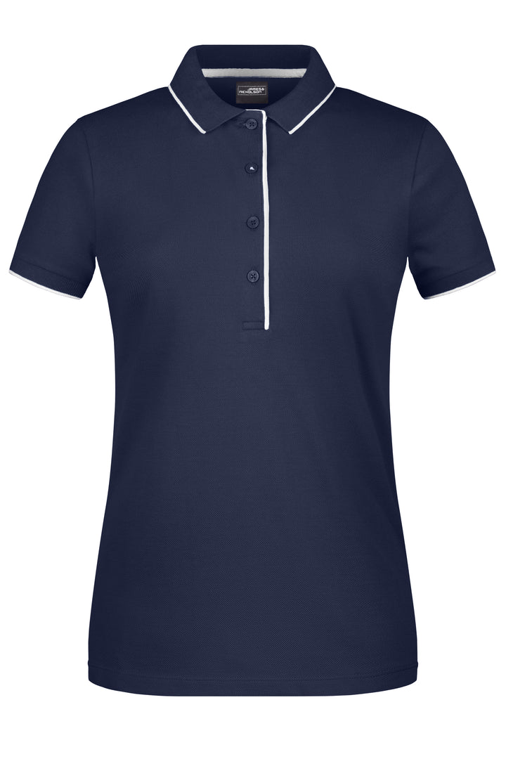 Ladies' Polo Stripe - navy/white