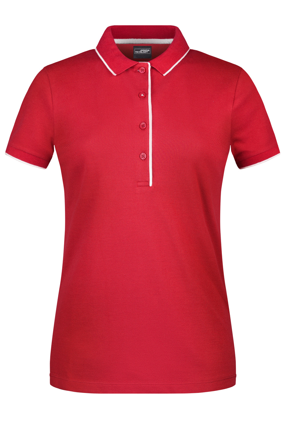 Ladies' Polo Stripe - red/white