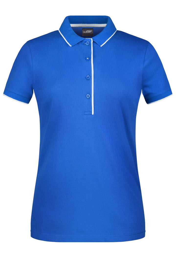 Ladies' Polo Stripe - royal/white