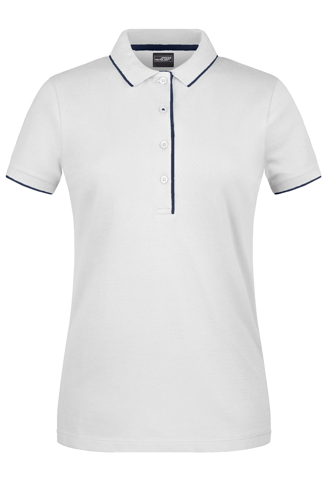 Ladies' Polo Stripe - white/navy