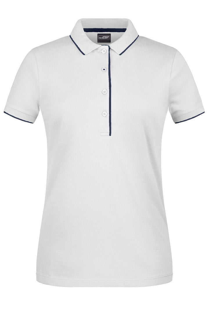 Ladies' Polo Stripe - white/navy