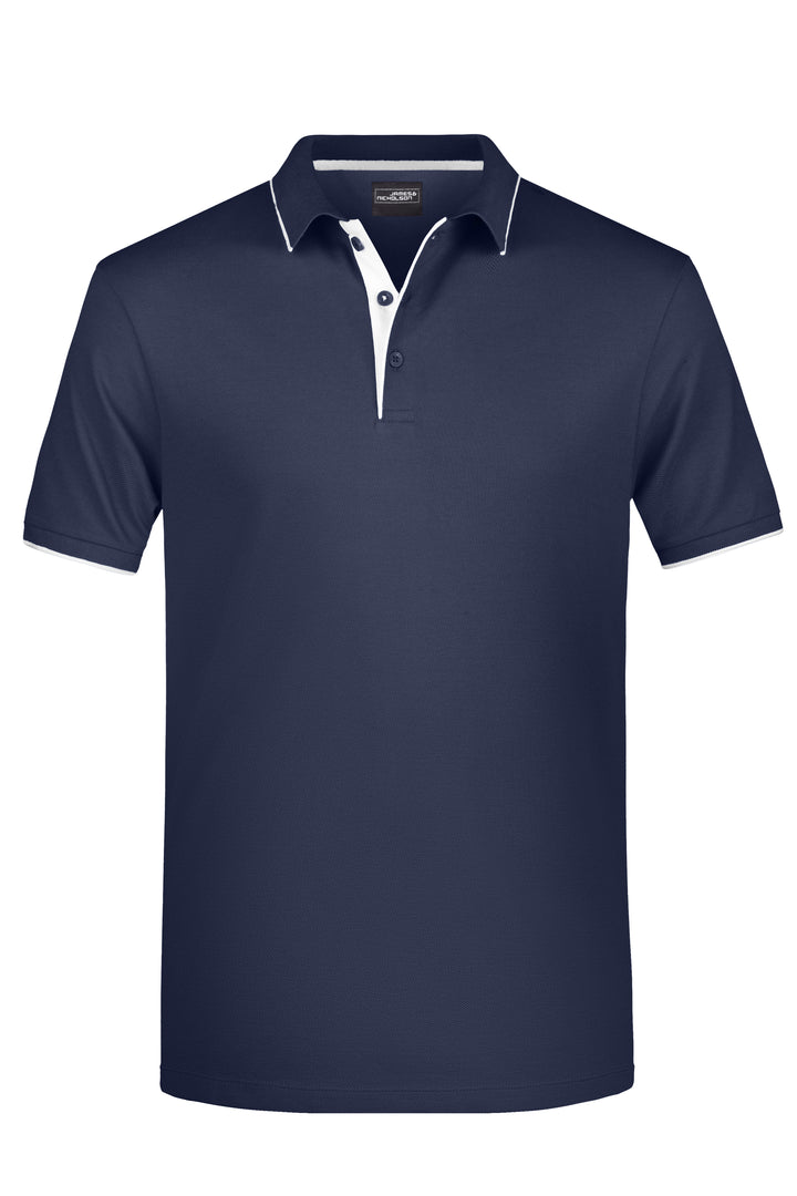 Men's Polo Stripe - navy/white