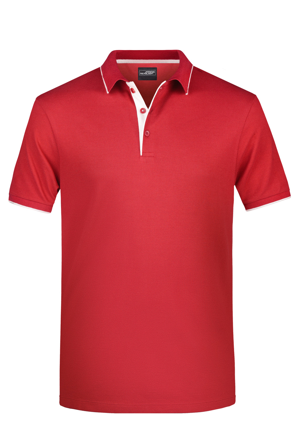 Men's Polo Stripe - red/white