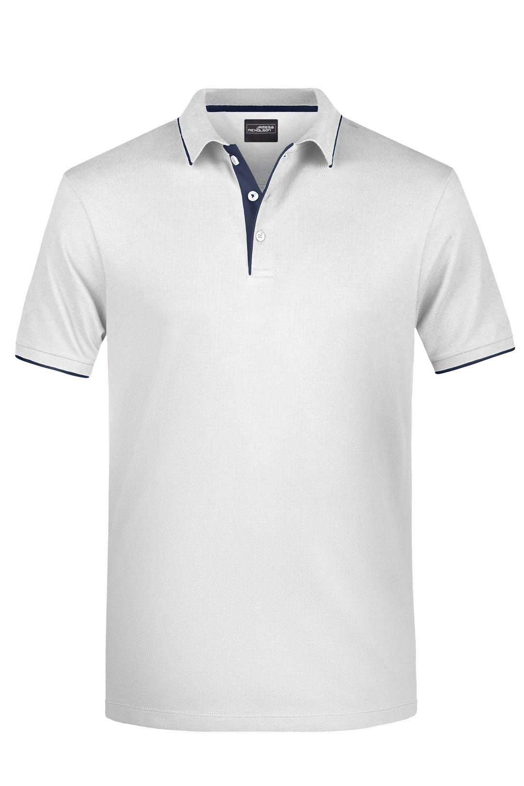 Men's Polo Stripe - white/navy