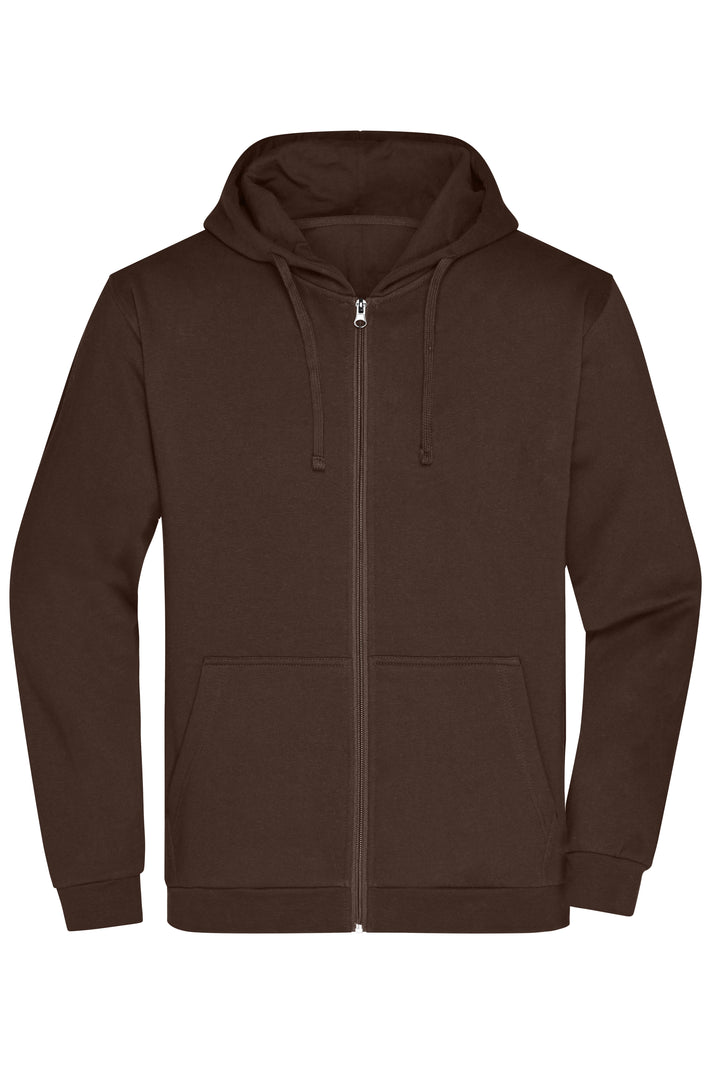 Men's Promo Zip Hoody - brown