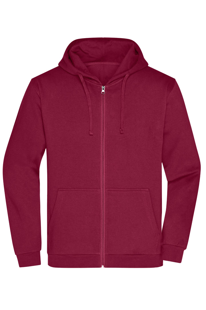 Men's Promo Zip Hoody - wine