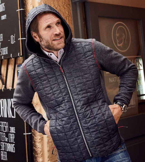 Men's Knitted Hybrid Jacket