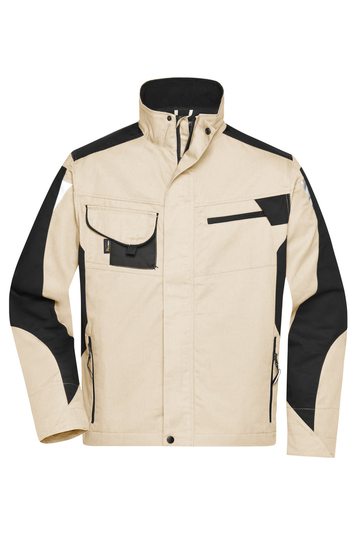 Workwear Jacket - STRONG - - stone/black