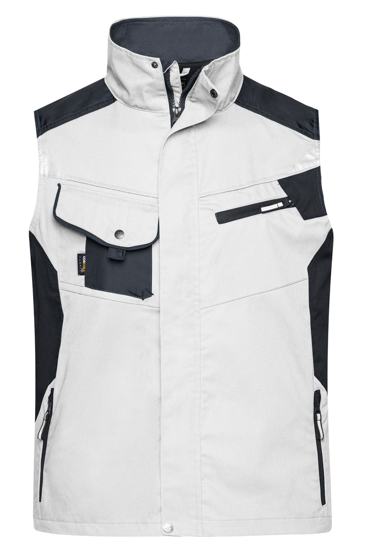 Workwear Vest - STRONG - - white/carbon