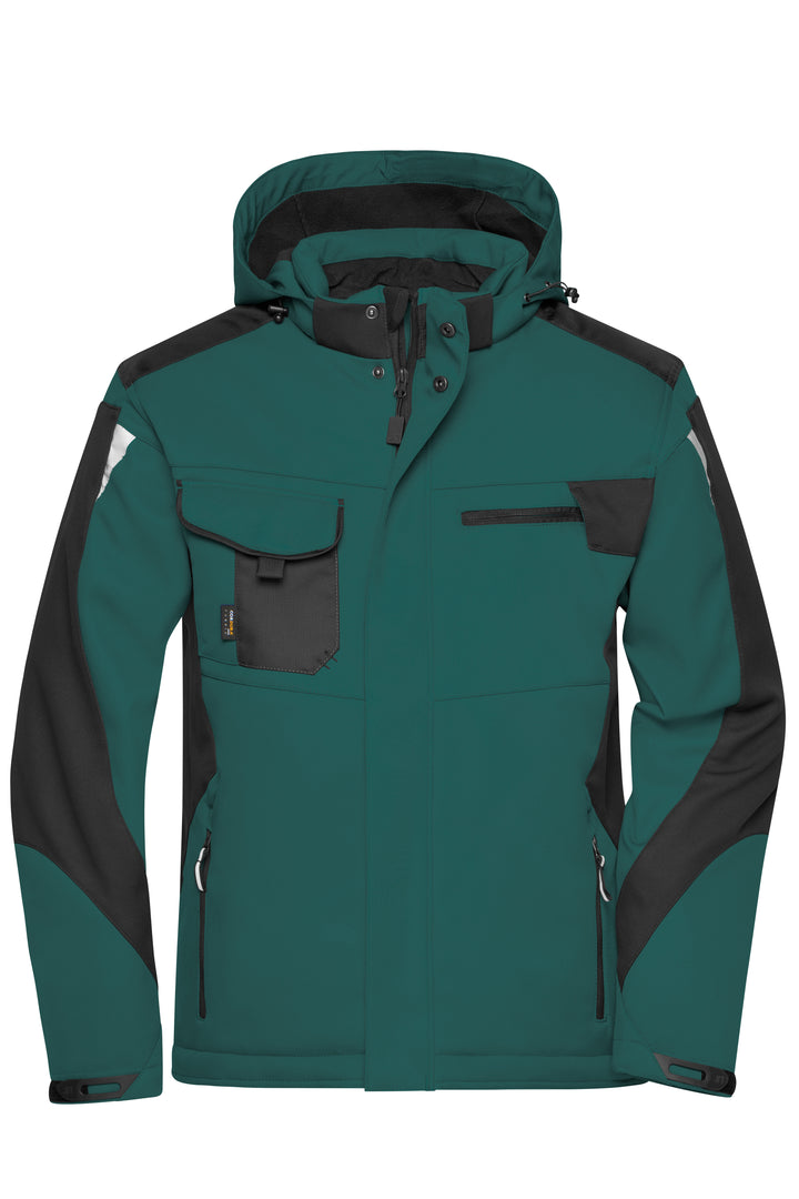 Craftsmen Softshell Jacket - STRONG - - dark-green/black