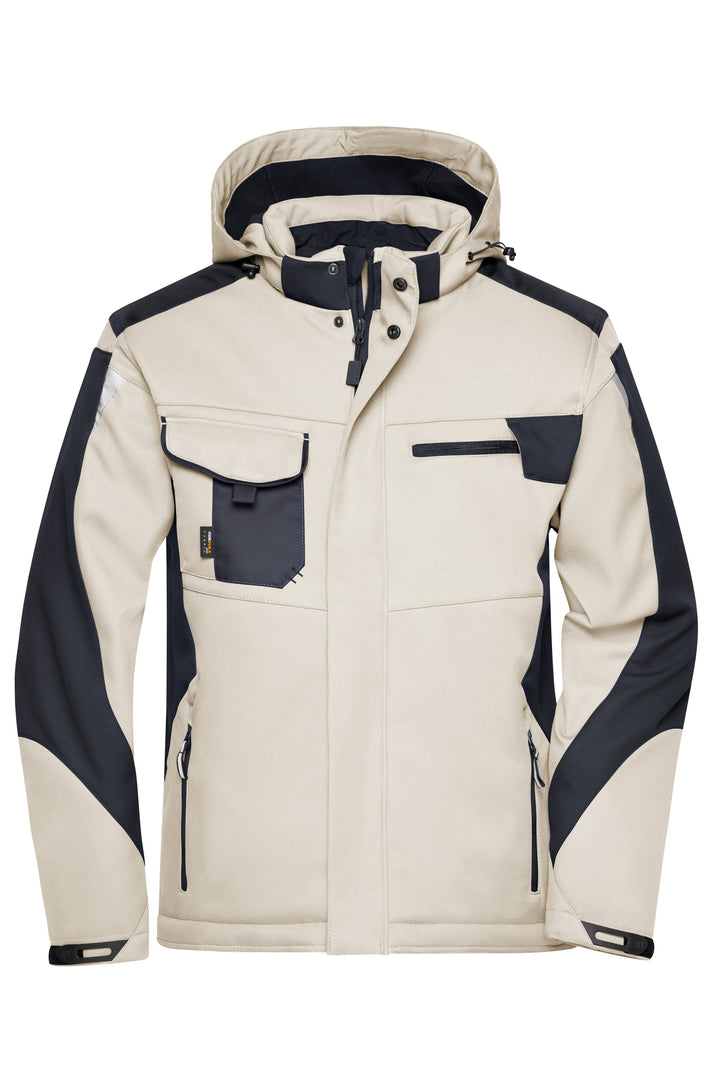 Craftsmen Softshell Jacket - STRONG - - stone/black